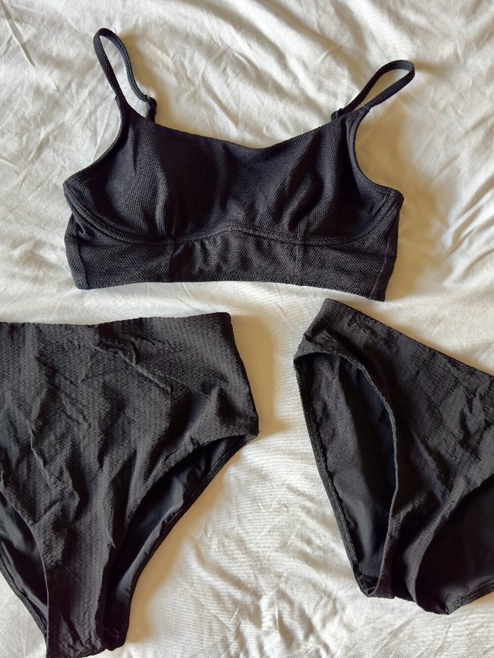 lululemon Swim Top and Bottoms Black S